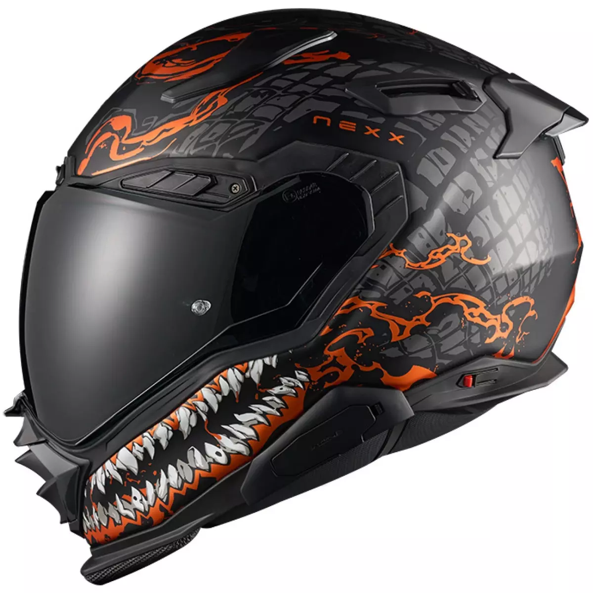 Casque Nexx X.WST3 Combuster Noir Orange Mat
