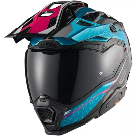 Casque Nexx X.WED3 Furka Bleu Rose - Casque Intégral NEXX