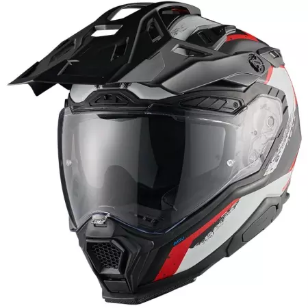 Casque Nexx X.WED3 Kodiak Blanc Rouge Mat - Casque Intégral NEXX