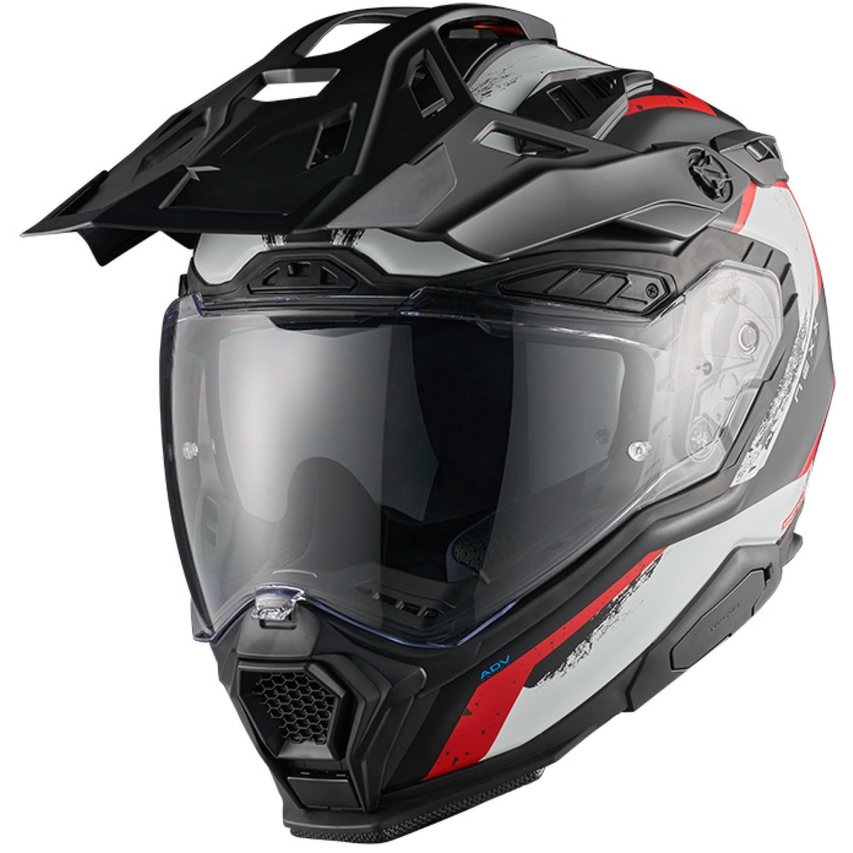 Casque Nexx X.WED3 Kodiak Blanc Rouge Mat
