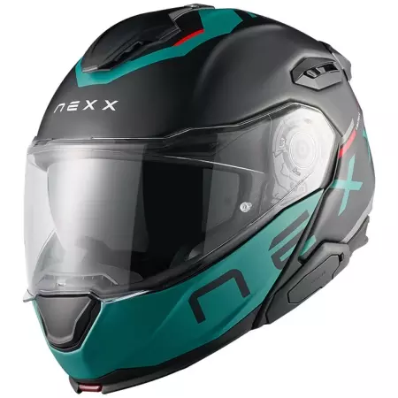 Casque Nexx X.Lifetour Strada Vert Noir Mat - Casque Modulable NEXX