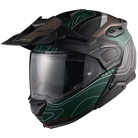 Casque Nexx X.Lifecountry Evolander Vert Cuivre Mat - Casque Modulable NEXX