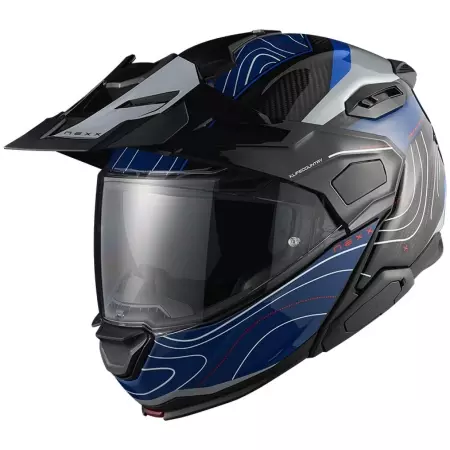 Casque Nexx X.Lifecountry Evolander Bleu Rouge - Casque Modulable NEXX