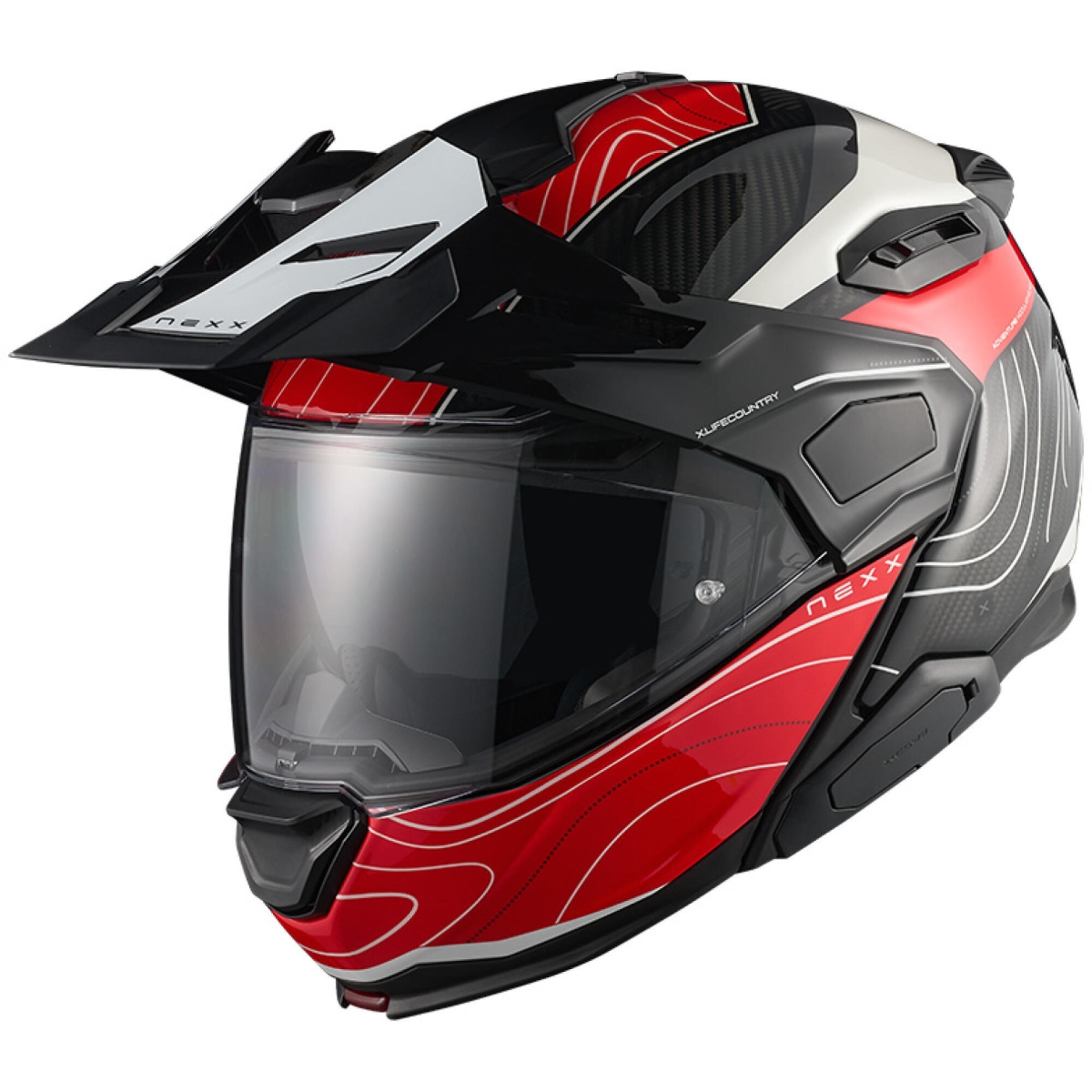 Casque Nexx X.Lifecountry Evolander Rouge Blanc