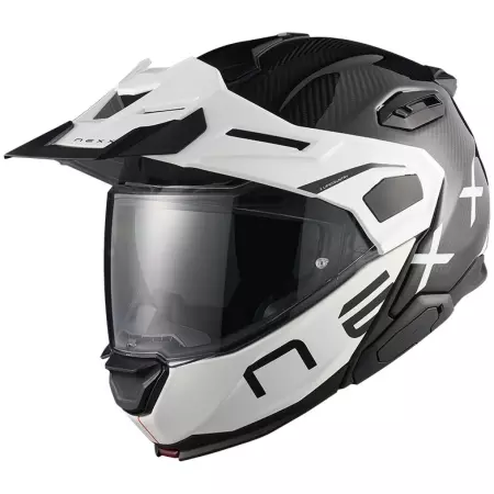 Casque Nexx X.Lifecountry Gravix Carbon Blanc - Casque Modulable NEXX
