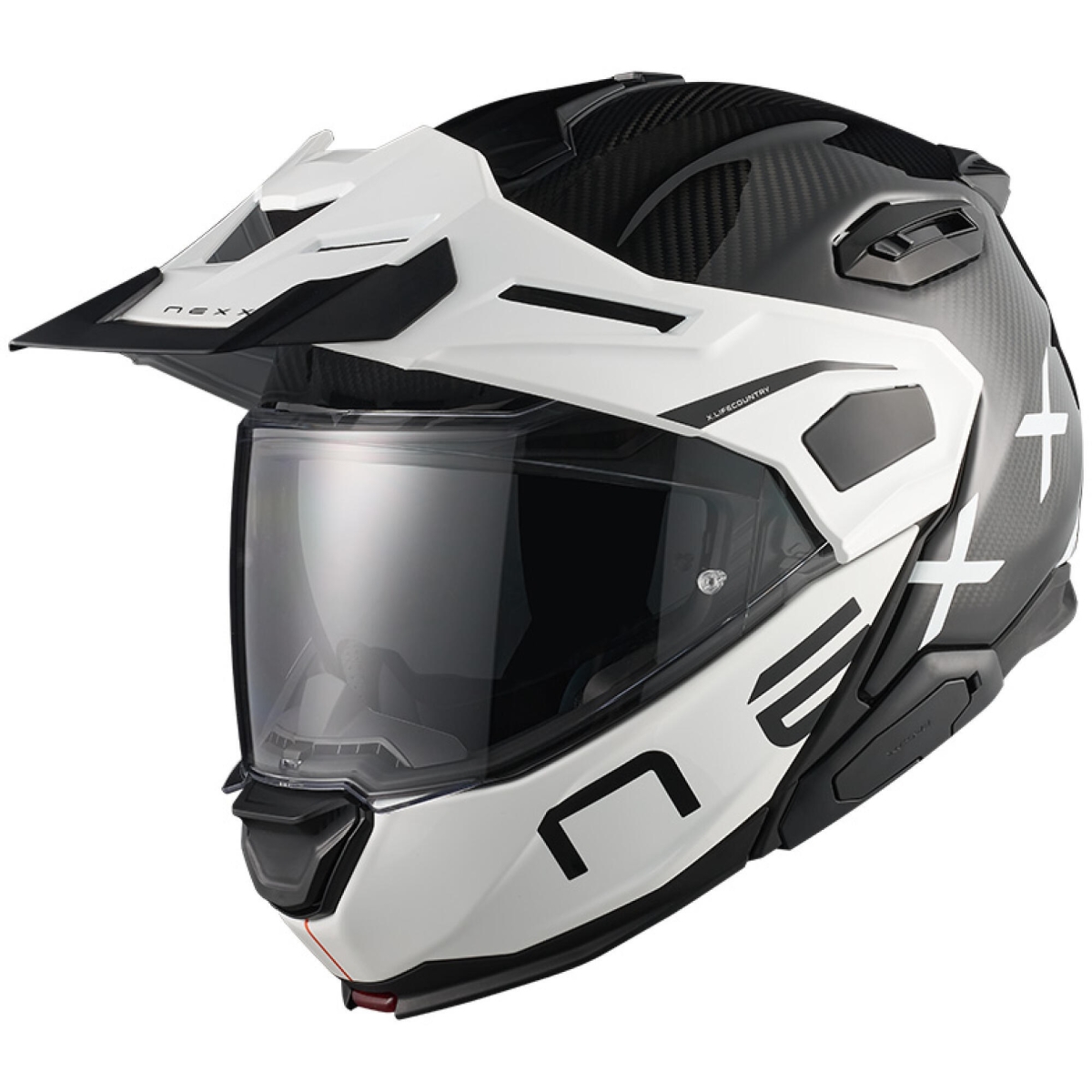 Casque Nexx X.Lifecountry Gravix Carbon Blanc
