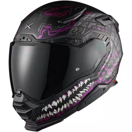 Casque Nexx X.WST3 Combuster Noir Violet Mat - Casque Intégral NEXX