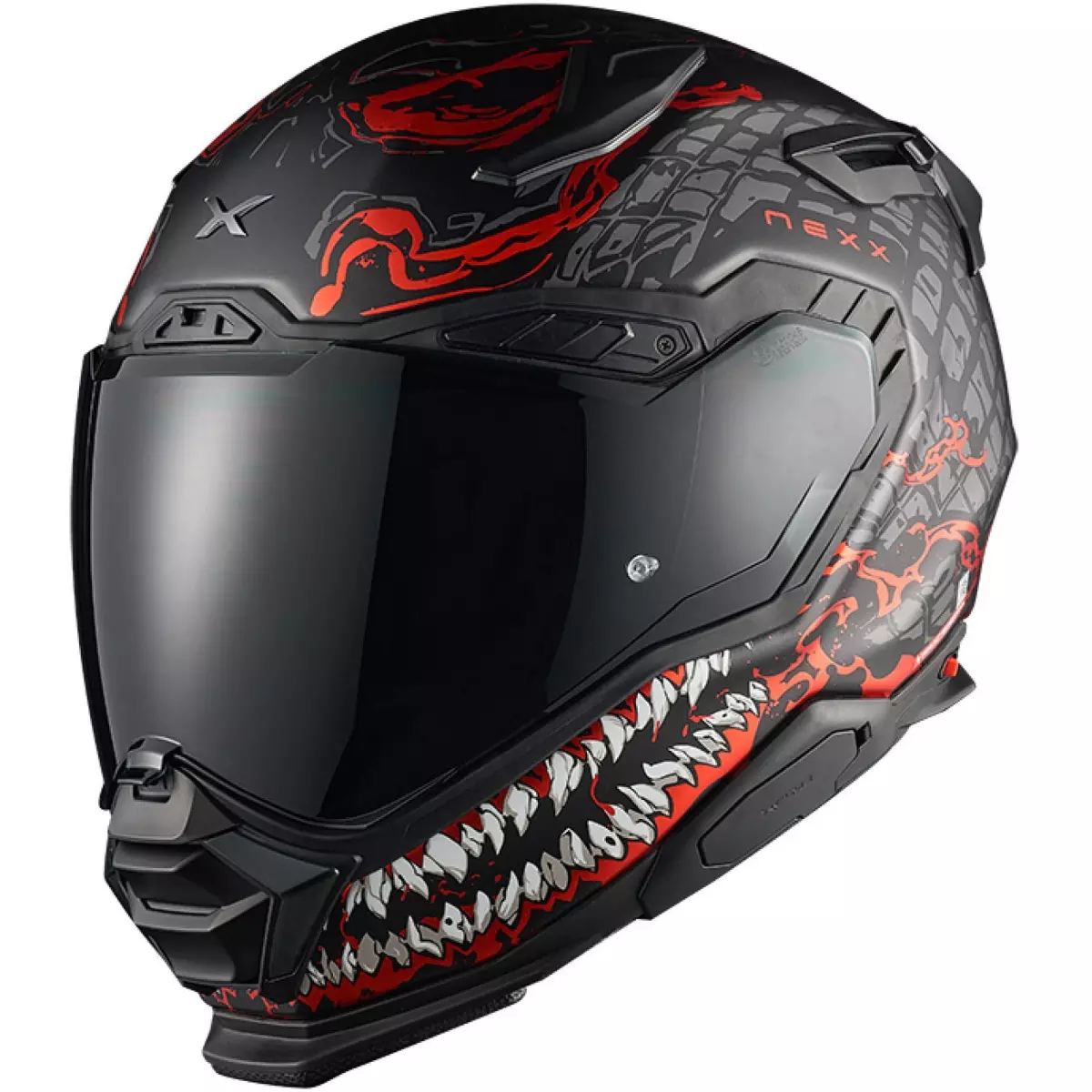 Casque Nexx X.WST3 Combuster Noir Rouge Mat