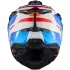 Casque Nexx X.WED3 Kodiak Bleu Rouge