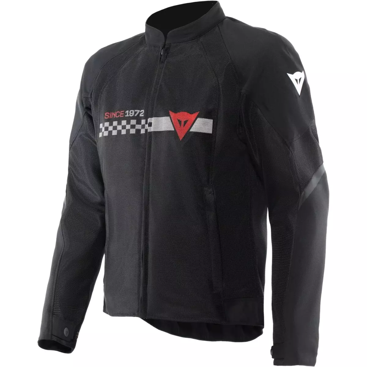 Blouson Dainese Herosphere Air Noir Blanc Stripes Rouge