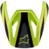 Casquette De Casque Cross Alpinestars SM3 Fray Rouge Jaune Fluo Noir Brillant