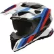 Casque Airoh Commander 2 Carbon Rank Bleu Blanc Rouge