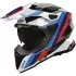 Casque Airoh Commander 2 Carbon Rank Bleu Blanc Rouge
