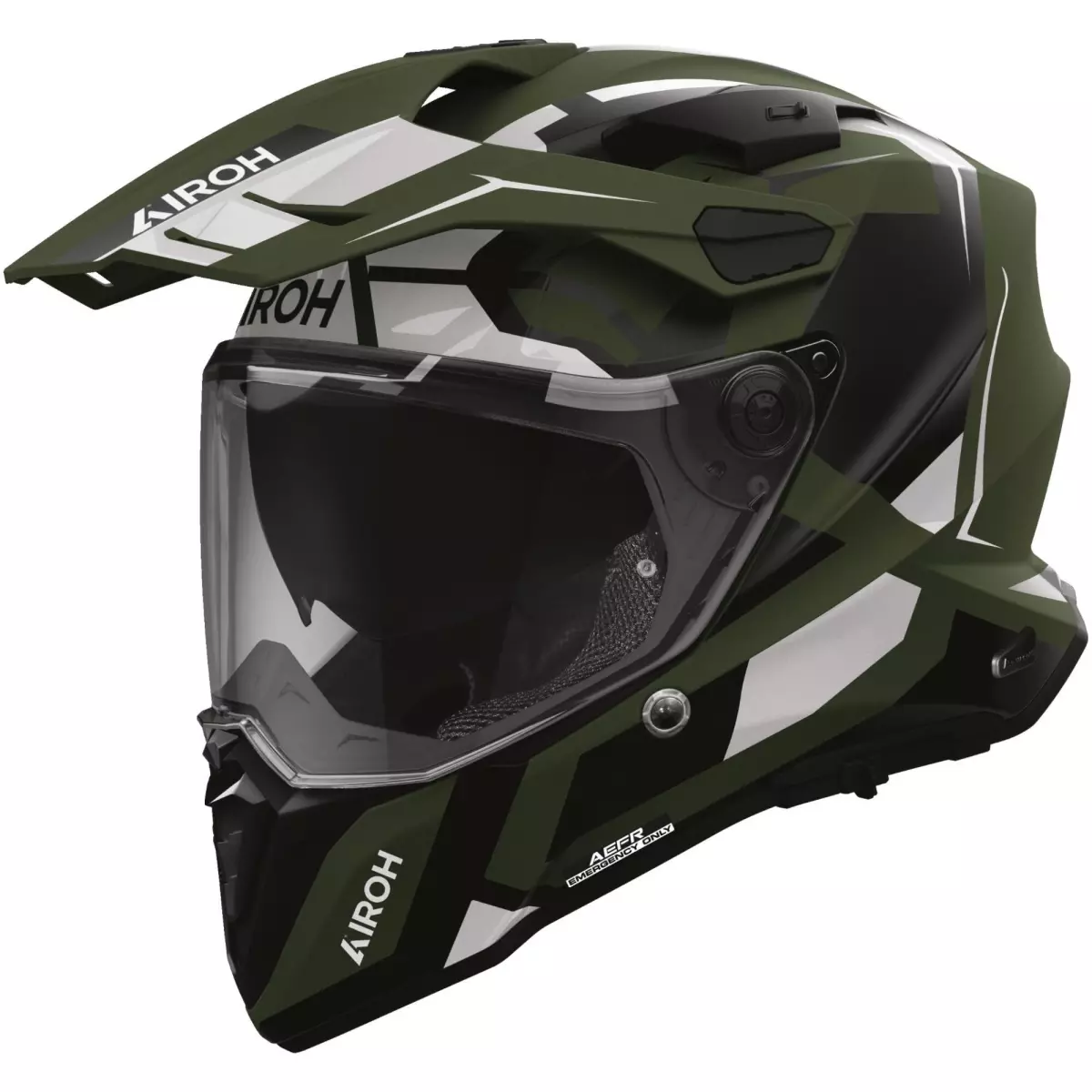 Casque Airoh Commander 2 Polar Vert Militaire Mat