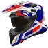 Casque Airoh Commander 2 Polar Bleu Rouge