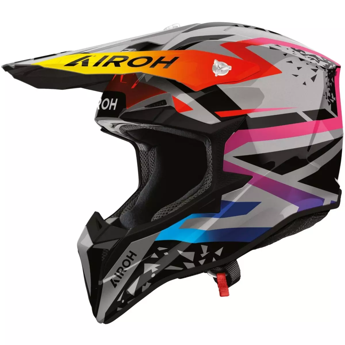 Casque Cross Airoh Wraaap Karma Multicolore