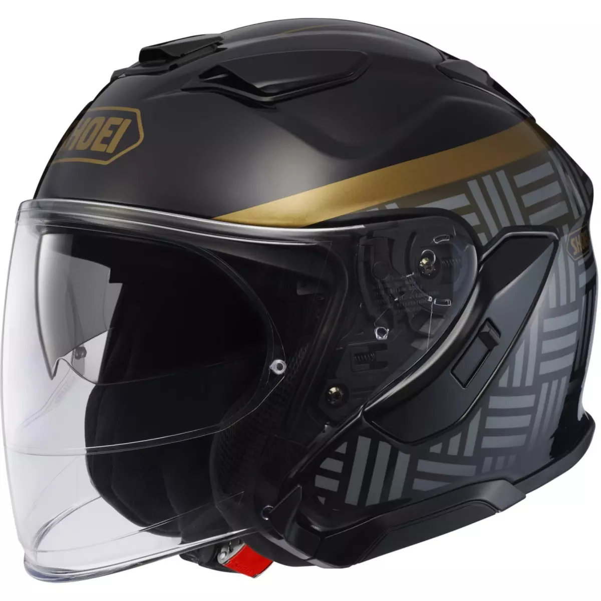 Casque Shoei J-Cruise 3 Acconic TC-9 Noir Or