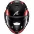 Casque Shark OXO Mekarium Noir Chrome Rouge