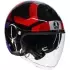Casque AGV Eteres Camogli Noir Rouge Violet