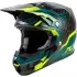 Casque Cross Fly Racing Formula S Carbon Byte Noir Carbone Bleu Canard Vert Citron