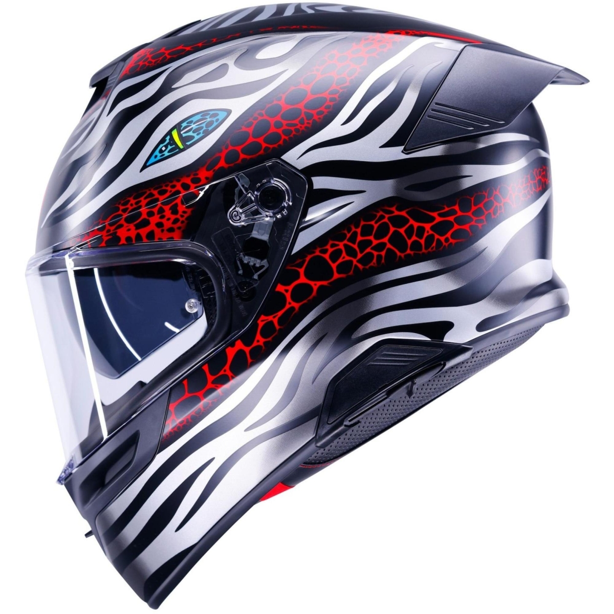 Casque AGV K5 Viverna Noir Gris Rouge