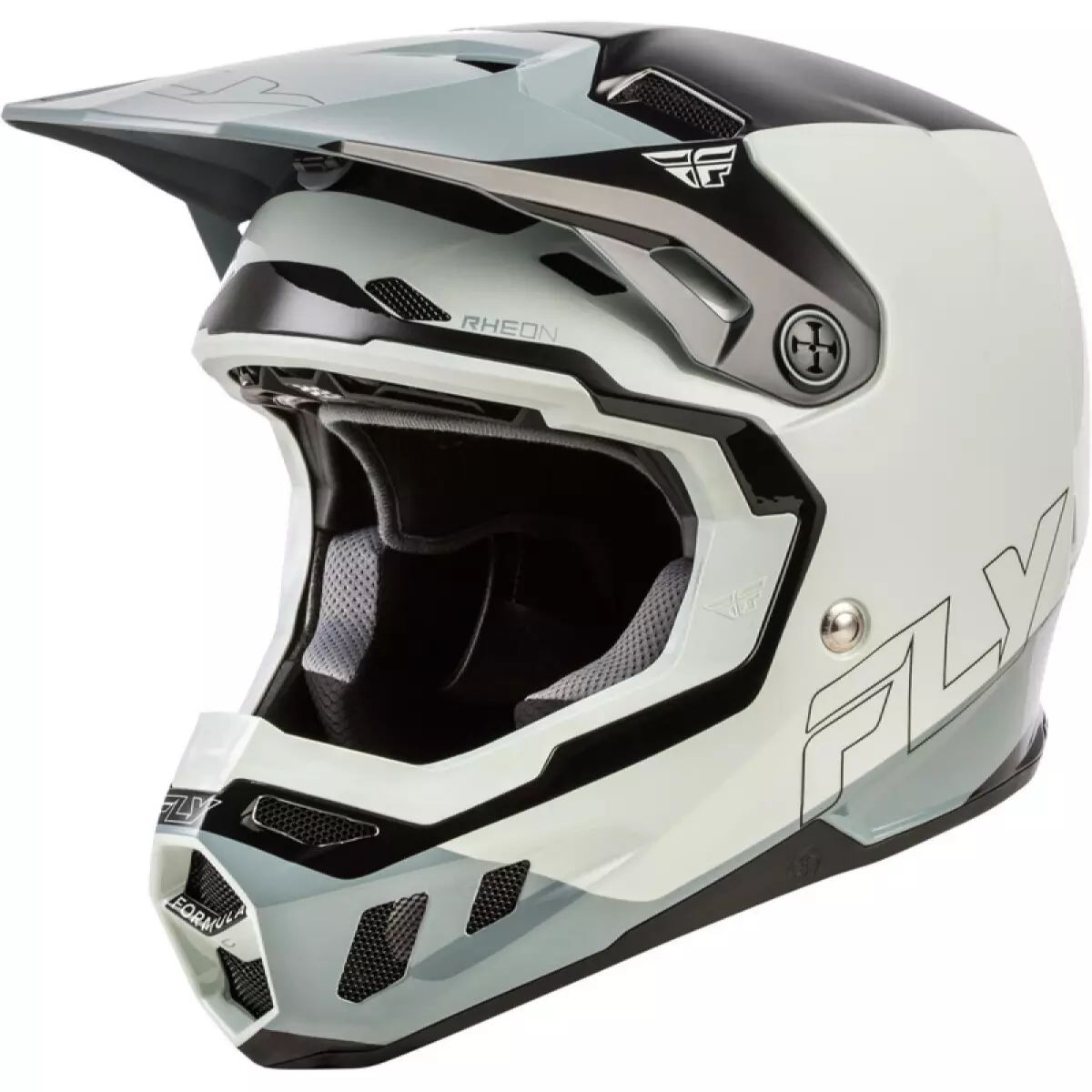 Casque Cross Fly Racing Formula CC Glide Gris Noir