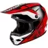 Casque Cross Fly Racing Kinetic Crest Rouge Noir Blanc