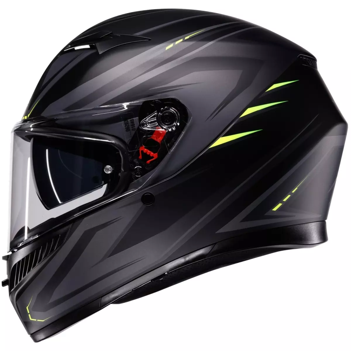 Casque AGV K3 Syth Noir Jaune fluo