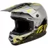 Casque Cross Enfant Fly Racing Kinetic Drip Gris Noir Jaune