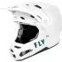 Casque Cross Fly Racing Formula S Carbon Solid Blanc