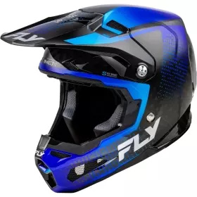 Casque Cross Fly Racing Formula S Carbon Protocol Bleu Carbone