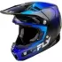 Casque Cross Fly Racing Formula S Carbon Protocol Bleu Carbone