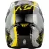 Casque Cross Enfant Fly Racing Kinetic Drip Gris Noir Jaune
