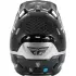 Casque Cross Fly Racing Formula S Carbon Byte Noir Carbone Gris Argent
