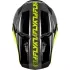 Casque Cross Fly Racing Kinetic Crest Gris Noir Jaune Fluo