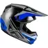 Casque Cross Fly Racing Kinetic Crest Gris Noir Bleu
