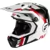 Casque Cross Fly Racing Formula CP Seal Blanc Noir Rouge