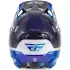 Casque Cross Fly Racing Formula S Carbon Byte Bleu Carbone Blanc