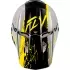 Casque Cross Enfant Fly Racing Kinetic Drip Gris Noir Jaune