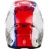 Casque Cross Enfant Fly Racing Kinetic Drip Rouge Blanc Bleu