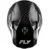 Casque Cross Fly Racing Formula S Carbon Byte Noir Carbone Gris Argent