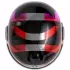 Casque AGV Eteres Camogli Noir Rouge Violet