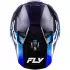 Casque Cross Fly Racing Formula S Carbon Byte Bleu Carbone Blanc