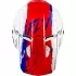 Casque Cross Enfant Fly Racing Kinetic Drip Rouge Blanc Bleu