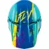 Casque Cross Enfant Fly Racing Kinetic Drip Turquoise Rose Jaune
