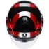 Casque AGV Eteres Camogli Noir Rouge Violet