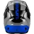 Casque Cross Fly Racing Kinetic Crest Gris Noir Bleu