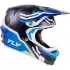 Casque Cross Fly Racing Formula S Carbon Byte Bleu Carbone Blanc