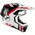 Casque Cross Fly Racing Formula CP Seal Blanc Noir Rouge