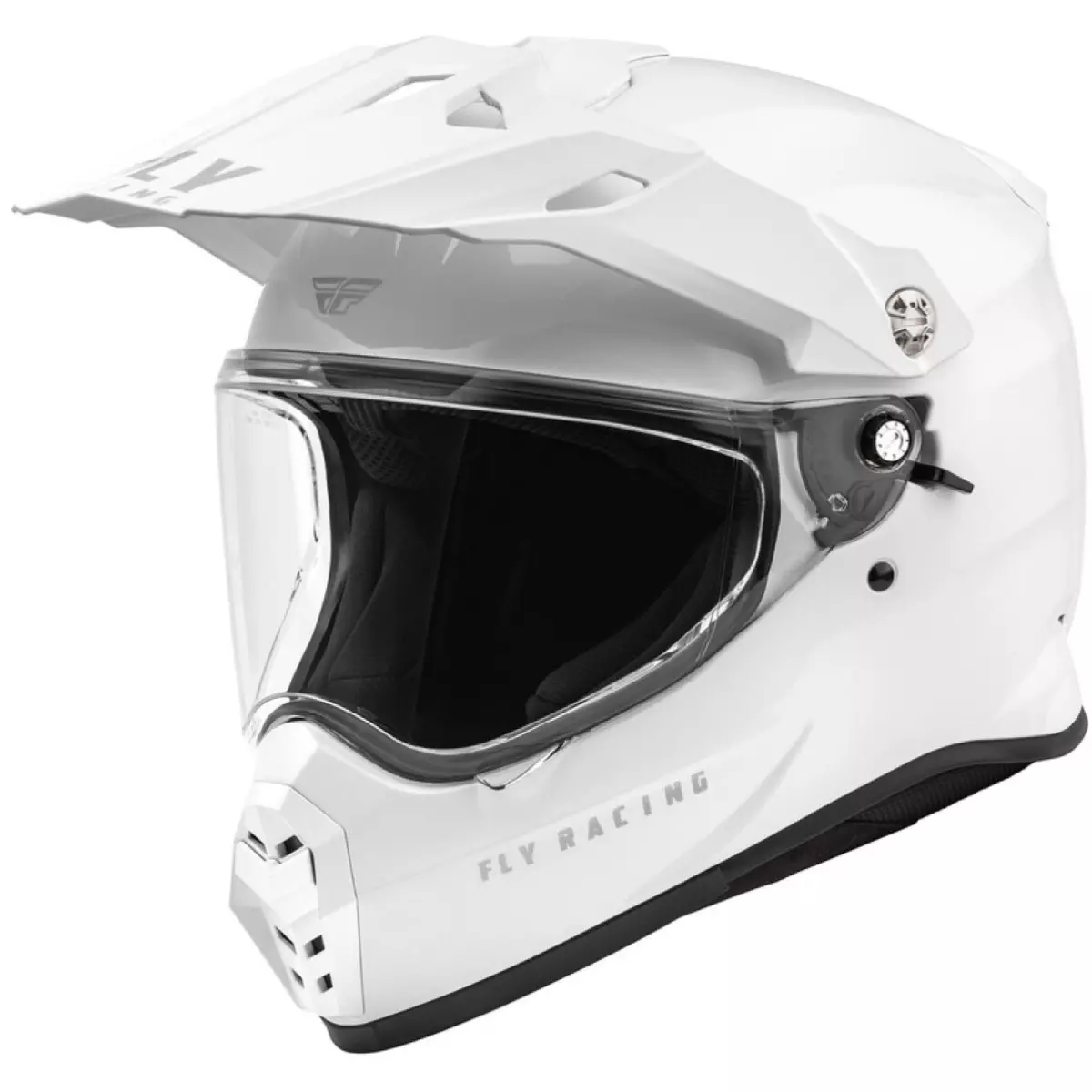 Casque Fly Racing Trekker Solid Blanc